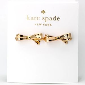 kate spade gold bow earrings